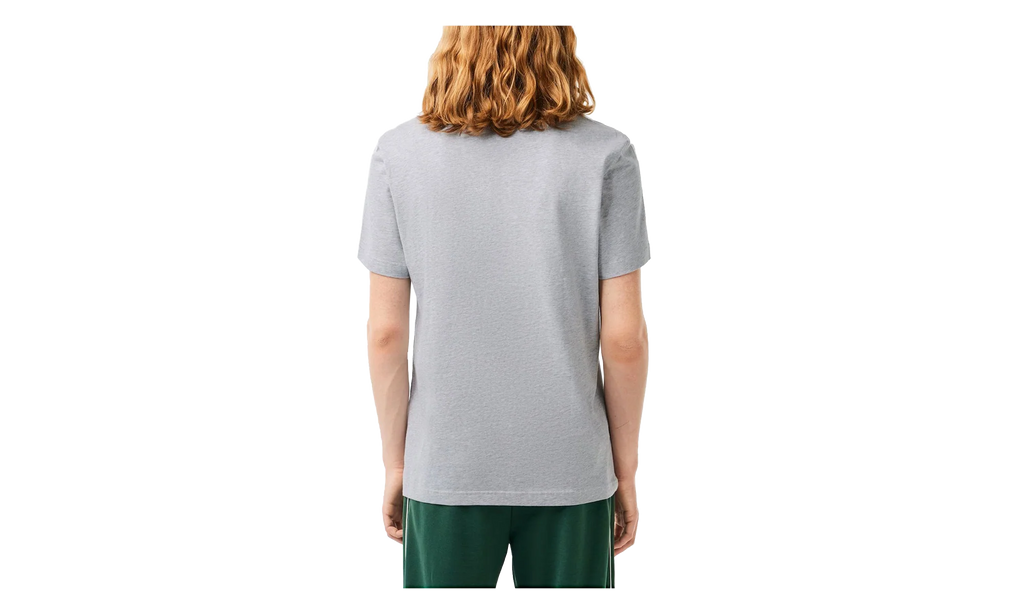 Cotton Jersey Signature Print T-Shirt "Grey Chine" TH1285 CCA