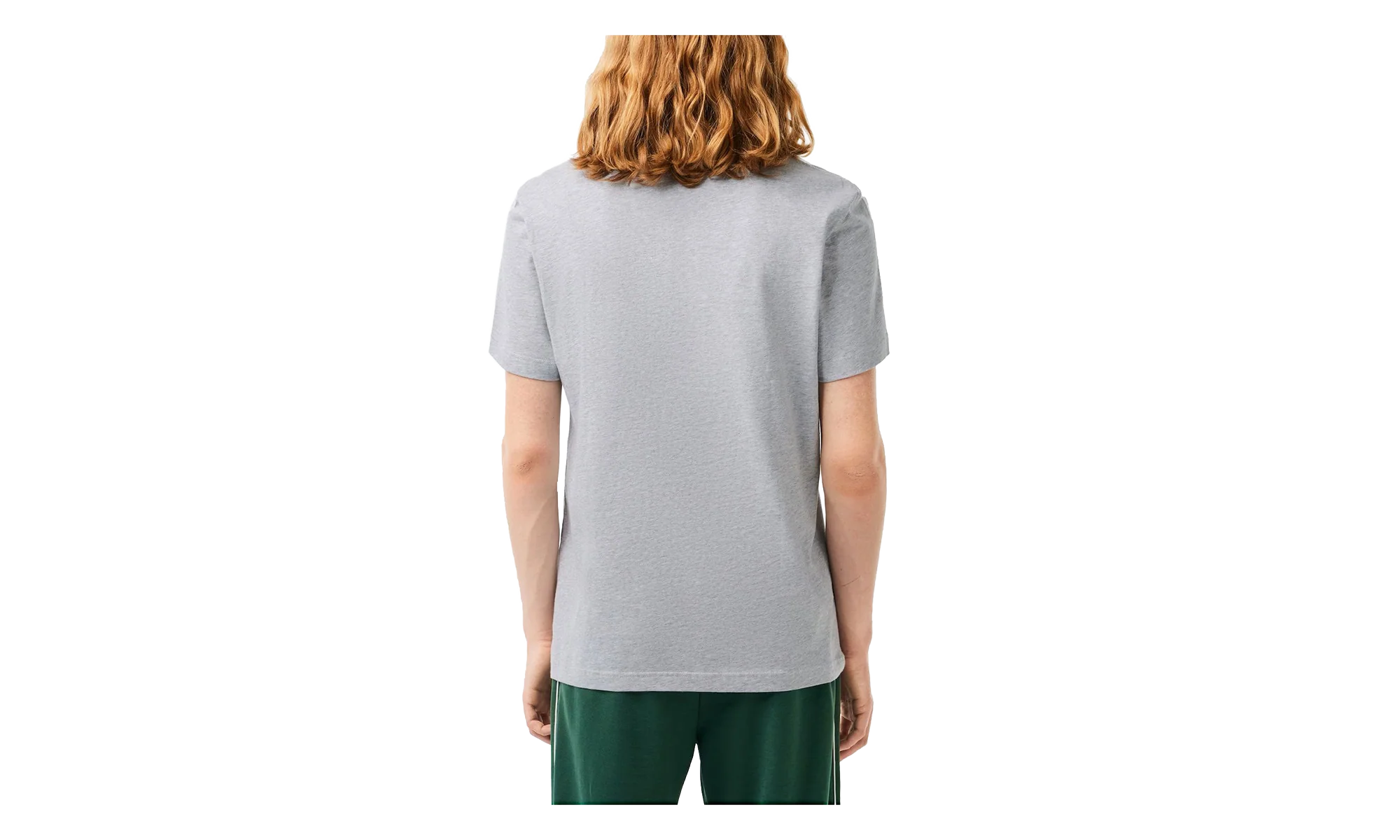Cotton Jersey Signature Print T-Shirt "Grey Chine" TH1285 CCA