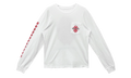 Red Dagger Long Sleeve T-Shirt "White" CHRM0738