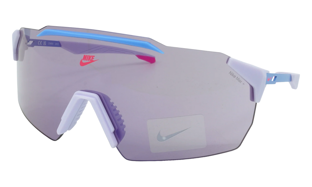 Limitless Shield Mirrored Sunglasses "Amethyst Tint / Blue Flash" IB3521X 538