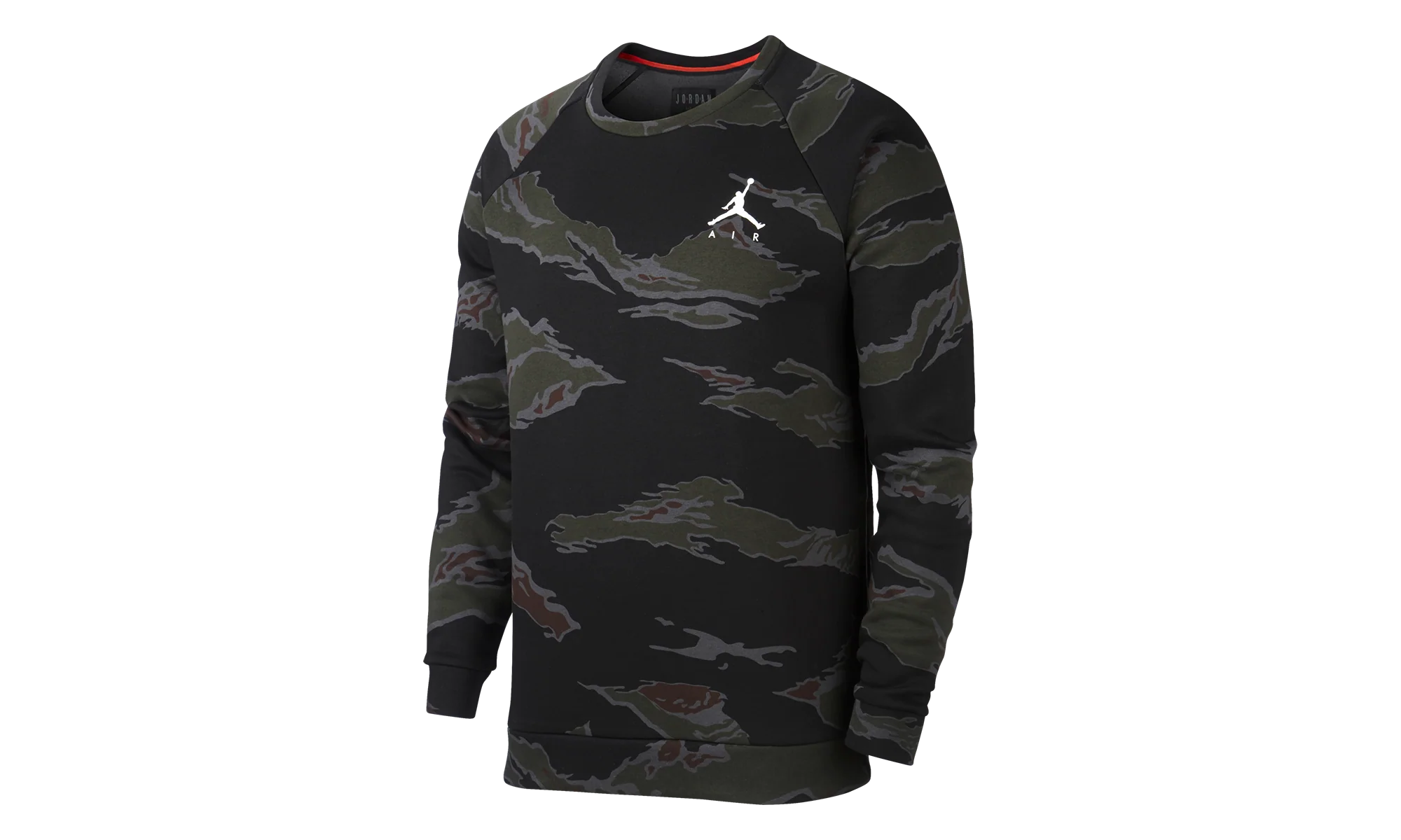 Jordan Jumpman Fleece Camo Crew Sweatshirt "Black" AV2310 010