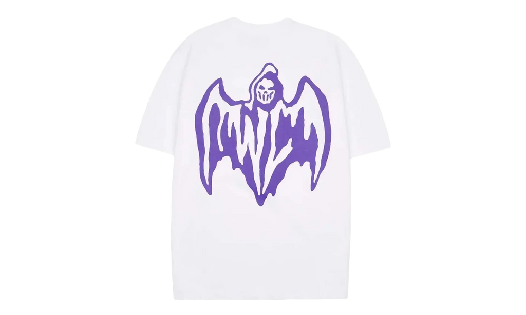 Bat Logo Tee "White / Purple" OSTG WARWARR L77N
