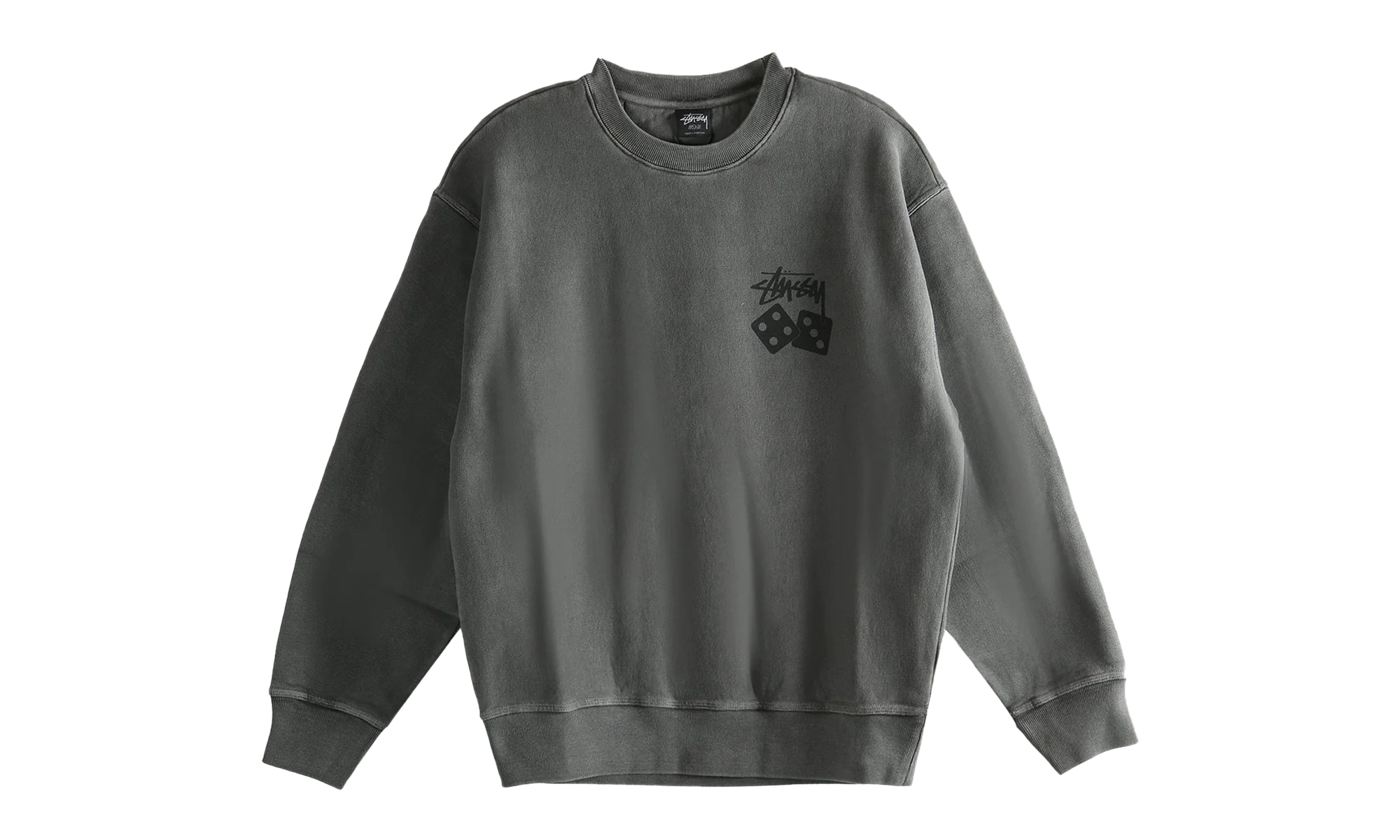 Dice Pig Dyed Crew Sweatshirt "BLACK" 1915077 BLAC