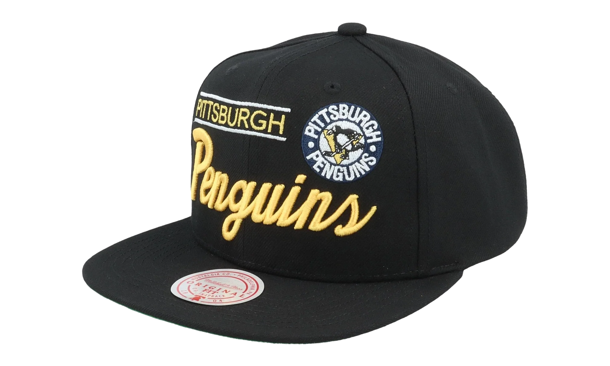 NHL Retro Lock Up Snapback Cap "Pittsburgh Penguins - Black" 6HSSLD21213 PPEBLCK
