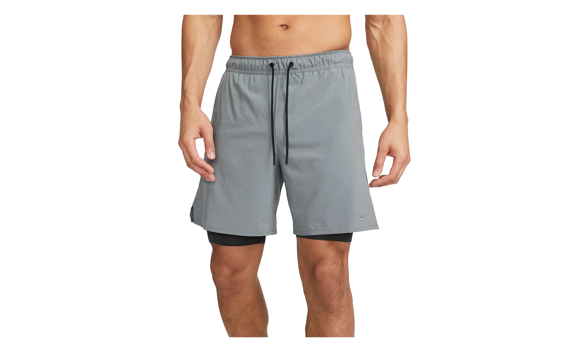 Dri-FIT Unlined Fitness 2 in 1 7" Shorts "Smoke Grey / Dark Smoke Grey" DV9334 084