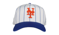 9FIFTY New York Mets Pinwheel A Frame Snapback Hat "White / Royal Blue" NE210