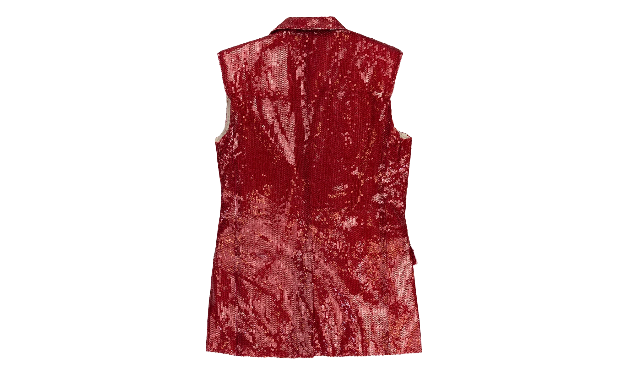 Sequin Sleeveless Blazer WMNS "Red" VAQSS20OW08