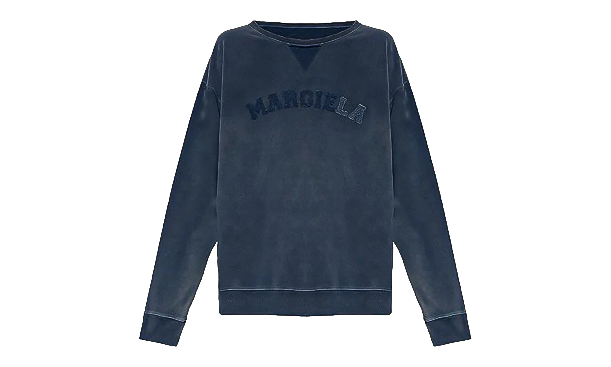 Logo Embroidered Dyed Sweatshirt "Washed Blue" S50GU0209S25570469