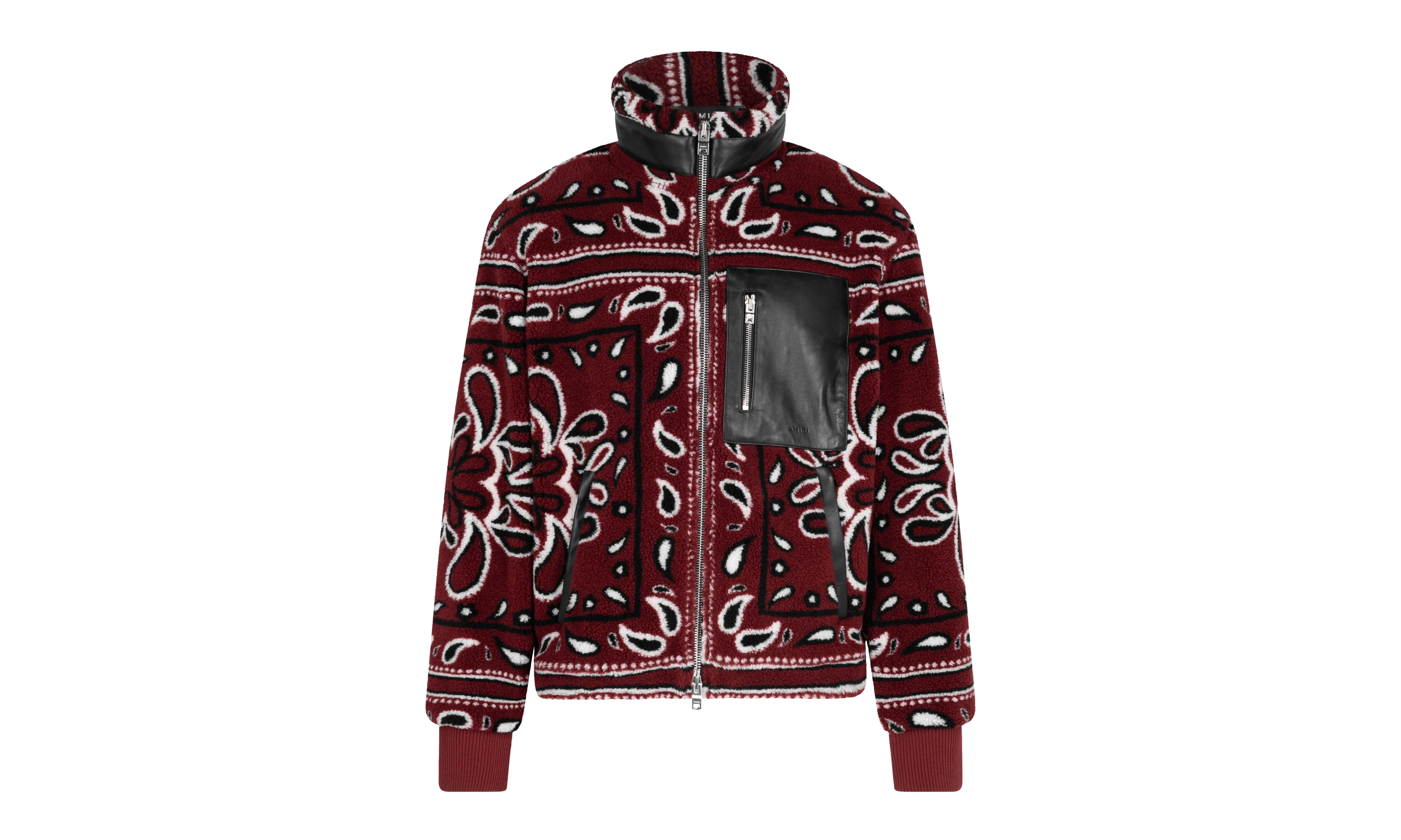 Fleece Zip Up Jacket "Red" MKF009 643