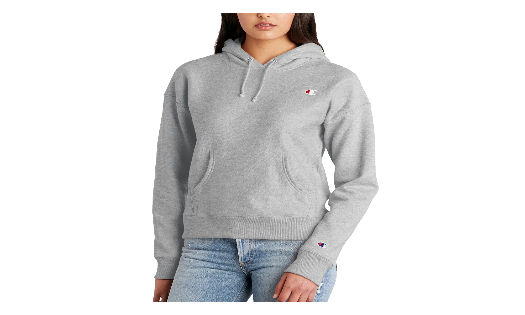 Reverse Weave Fleece Pullover Hoodie WMNS "Oxford Grey" GF757 806
