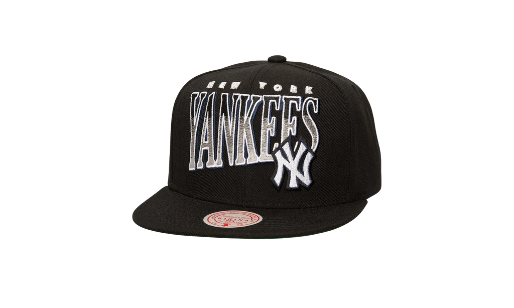 MLB Line Work Snapback Cap "New York Yankees - Black" HS8527 NYYBLCK