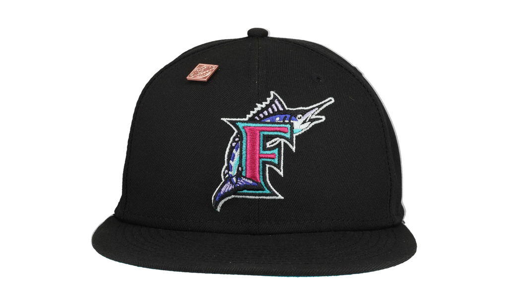 59FIFTY Florida Marlins 1997 World Series Polar Lights Fitted Hat "Black" 123451290786
