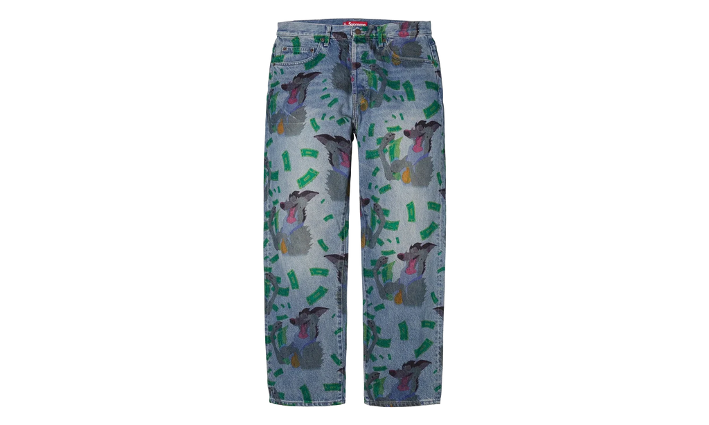 All Dogs Go To Heaven Loose Fit Jean "FW25 - Washed Indigo" SU26919