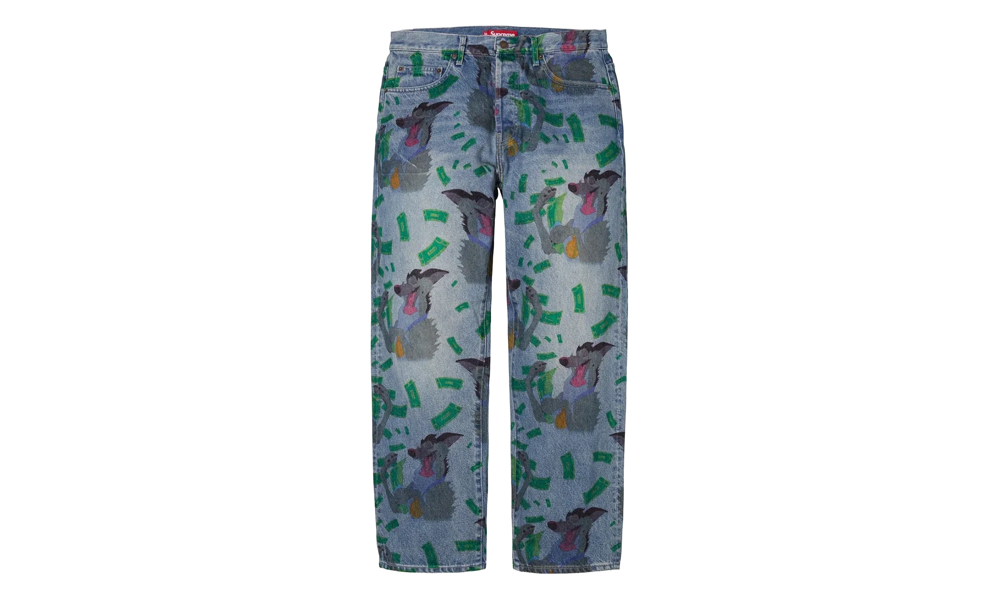 All Dogs Go To Heaven Loose Fit Jean "FW25 - Washed Indigo" SU26919