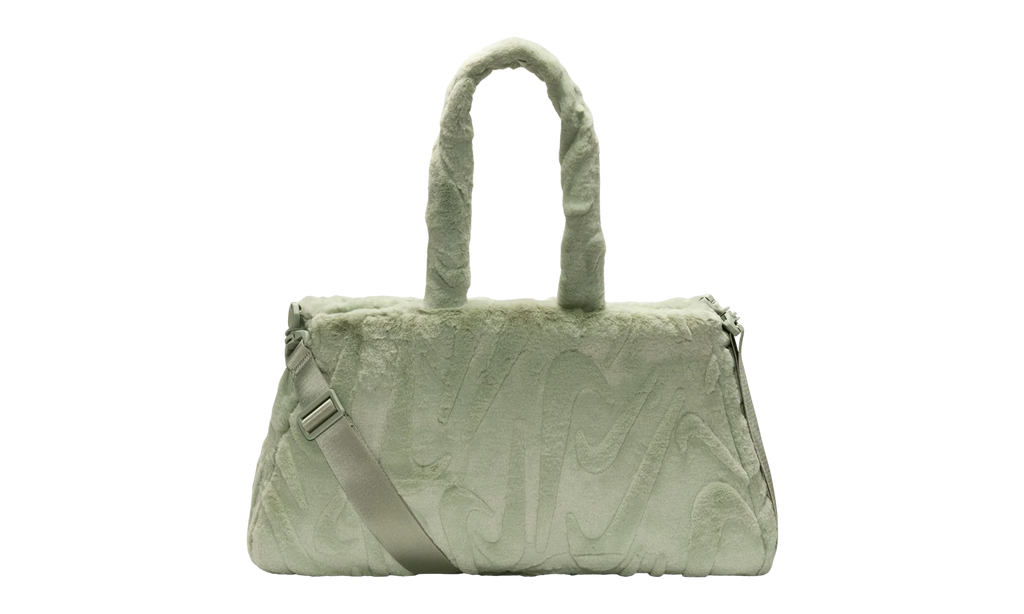 Sportswear Faux Fur Tote (10L) "Jade Horizon / Jade Horizon / Metallic Silver" FZ1323 370