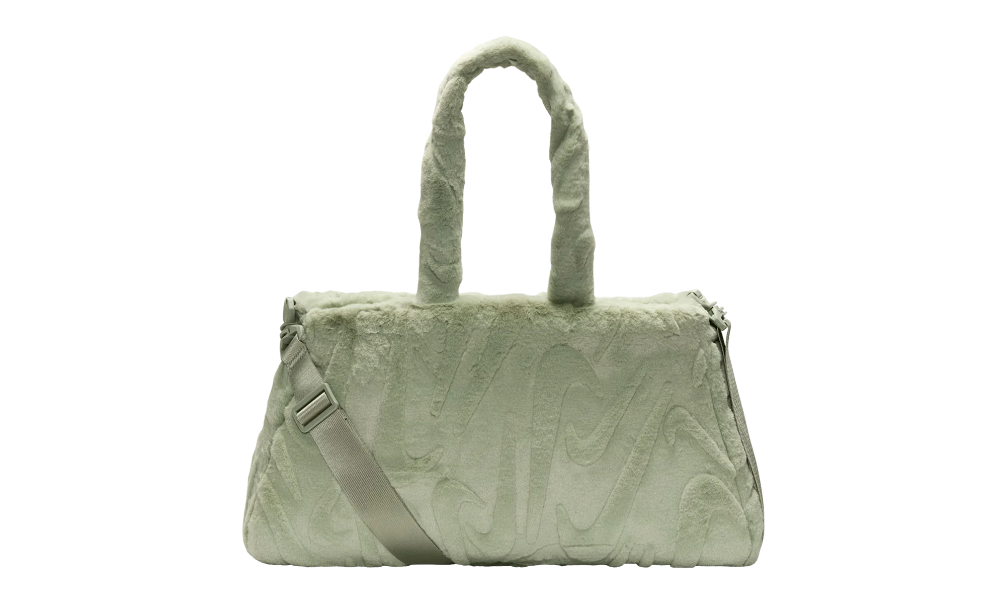 Sportswear Faux Fur Tote (10L) "Jade Horizon / Jade Horizon / Metallic Silver" FZ1323 370