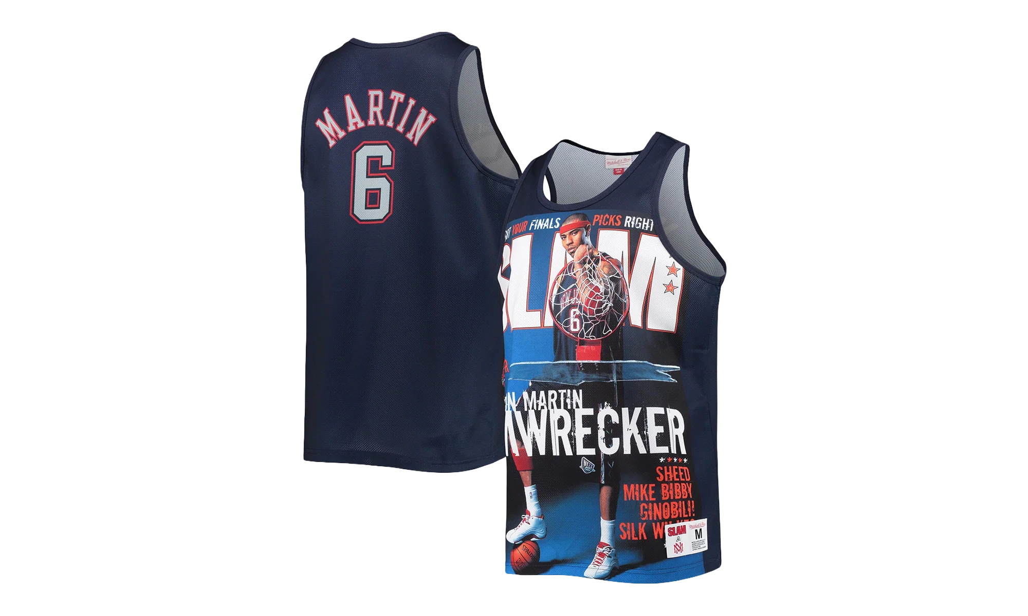 Slam Sublimated Tank "Kenyon Martin" TMTK3448-NJNYYKMTNAVY_S