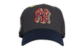 59FIFTY New York Yankees 3D Metallic 1999 WS Fitted Hat "Graphite / Navy" 123451299623