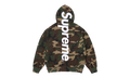 Satin Appliqué Hooded Sweatshirt "SS26 - Woodland Camo" SU27497