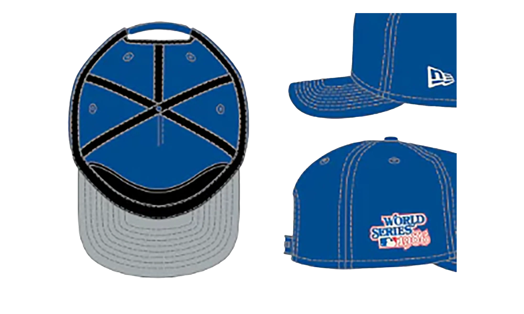 9TWENTY New York Mets Championship 1 Snapback Hat "Blue" NE200