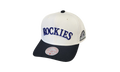 MLB Cooperstown Off Word Pro Snapback Cap "Colorado Rockies - Off White" HP11517 CROOFWH