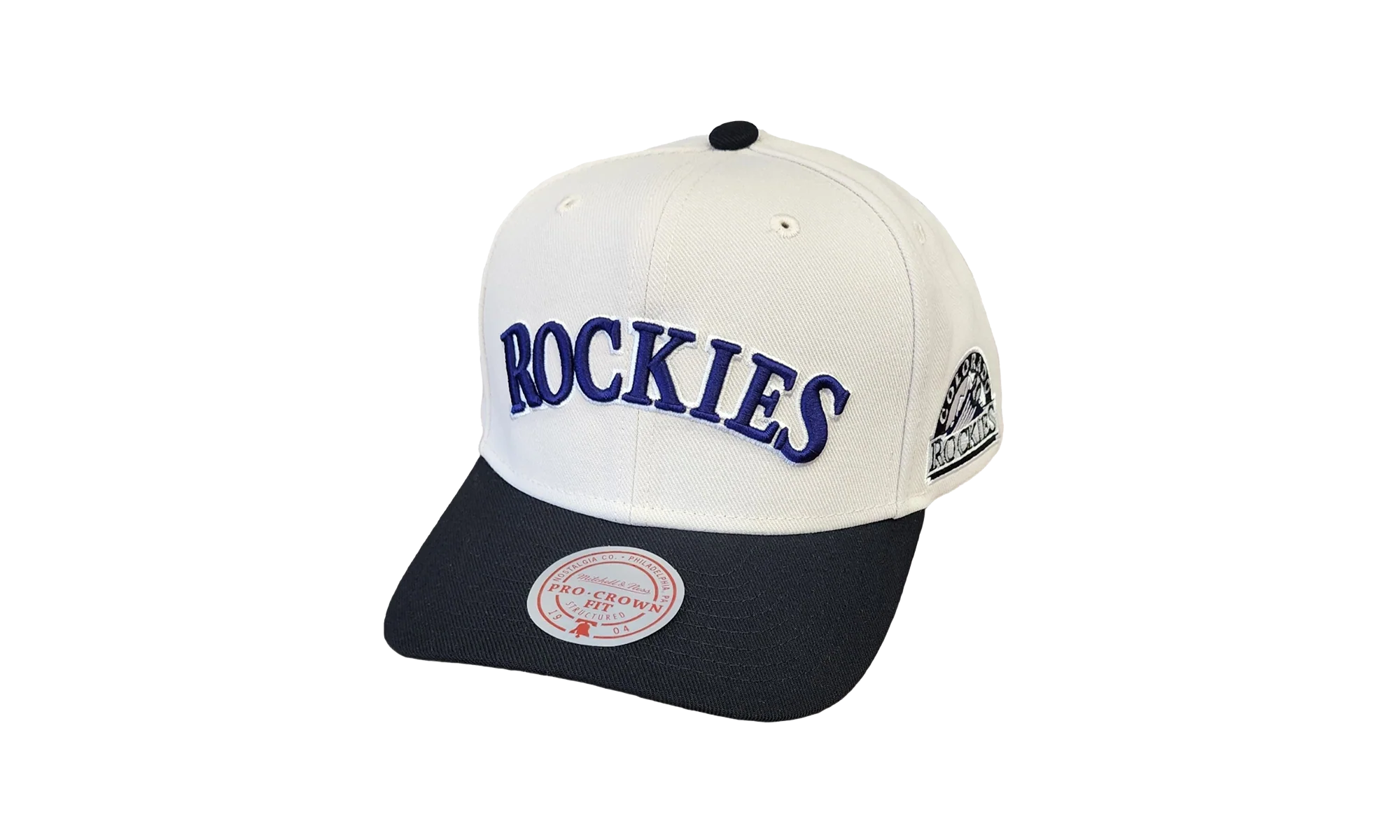 MLB Cooperstown Off Word Pro Snapback Cap "Colorado Rockies - Off White" HP11517 CROOFWH