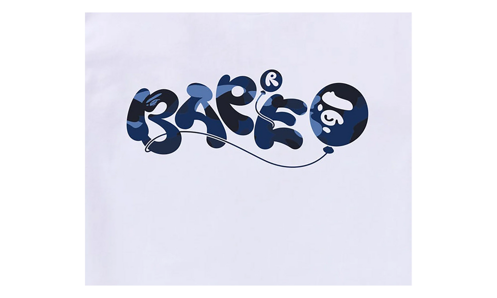 Color Camo Balloon Tee "White / Navy" 1L80 110 020 WHT