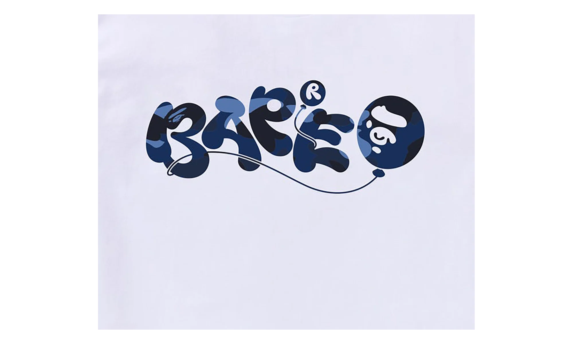 Color Camo Balloon Tee "White / Navy" 1L80 110 020 WHT