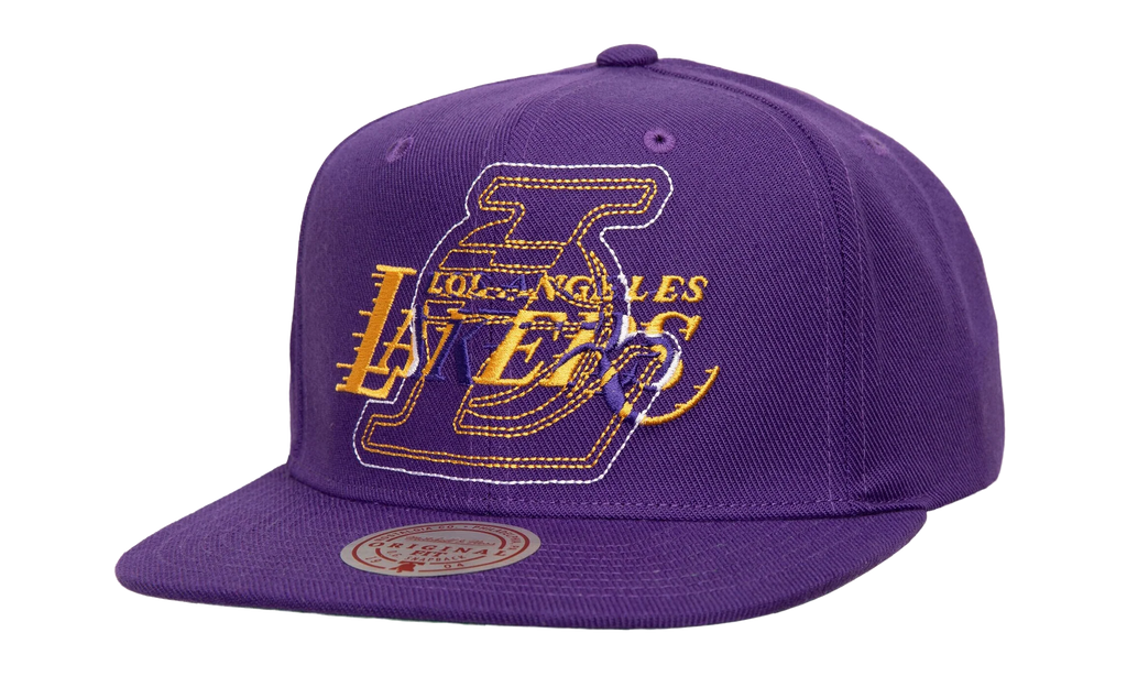NBA Double Up Snapback Cap "Los Angeles Lakers - Purple" HS9643 LALPURP