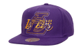 NBA Double Up Snapback Cap "Los Angeles Lakers - Purple" HS9643 LALPURP