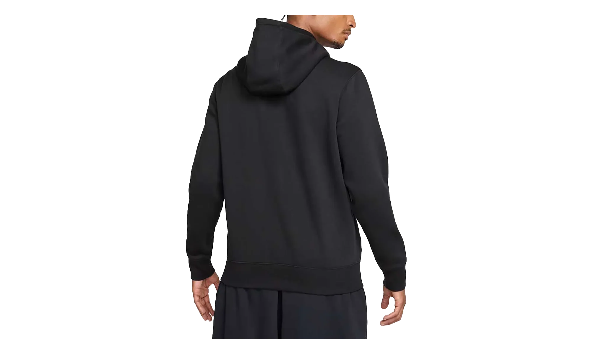 Club Full-Zip Fleece Hoodie "Black / White" FN3861 010