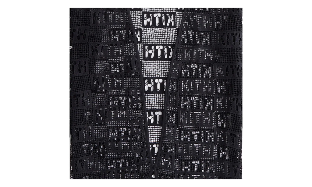 Ethan Logo Lace Cardigan WMNS "Black" KITH115