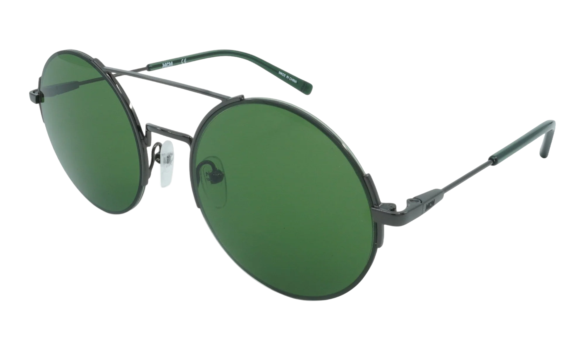 Round Sunglasses "RUTHENIUM/GREEN" MCM160S-072