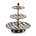 Courtly Check Enamel Three Tier Sweet Stand