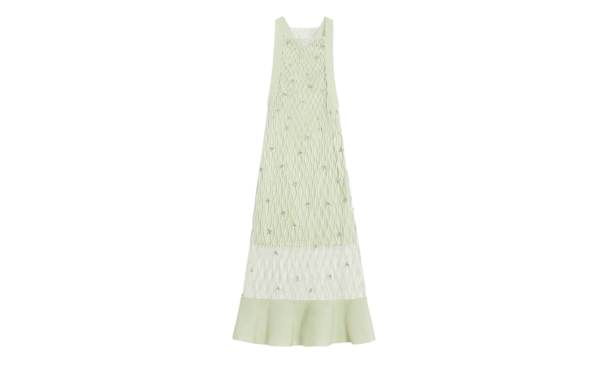 EMBROIDERED CAGE KNIT DRESS "AMANDE" RW DR9033 K033 E24 610