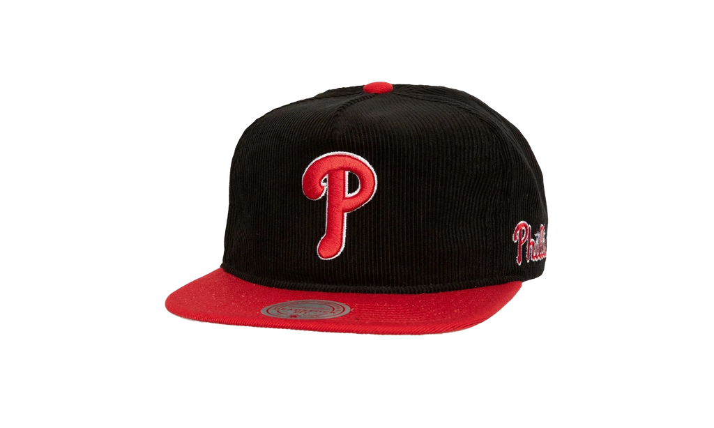 MLB Double Cord Deadstock Snapback Cap "Philadelphia Phillies - Black" HM10166 PPHBLCK