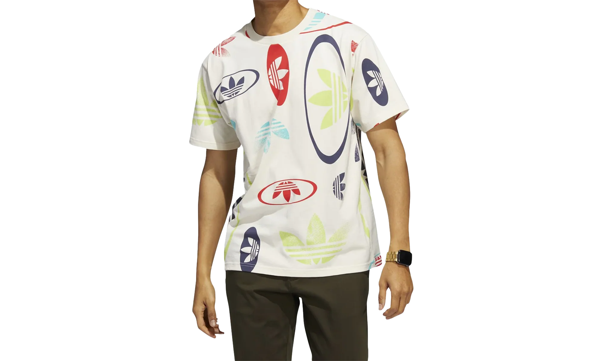 All-Over Print Tee "Wonder White Multi Color" HG3873
