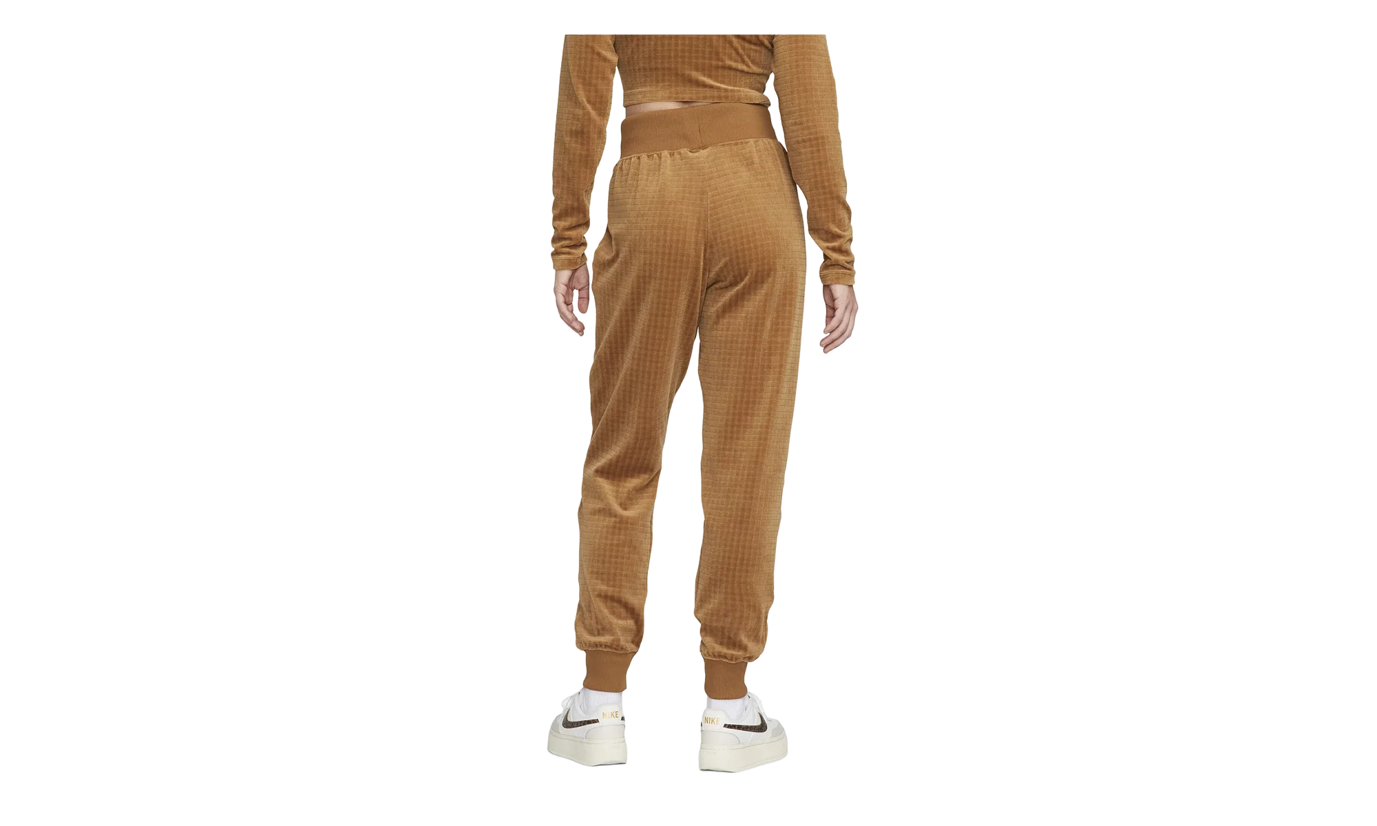 Sportswear High-waisted Velour Joggers WMNS "Ale Brown / Ironstone" DV7820 270