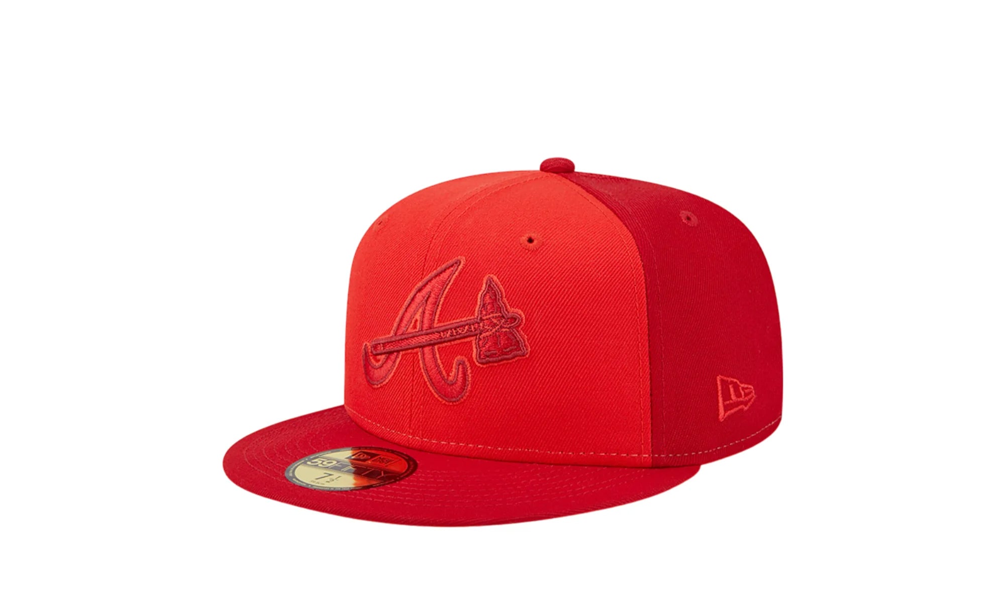 Atlanta Braves Tri-Tone Team 59FIFTY Fitted Hat "Red" 60355917