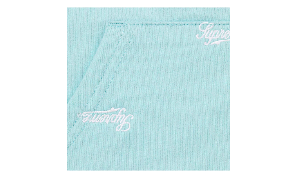 Repeat Script Zip Up Hoodie "FW25 - Aqua" SU26978