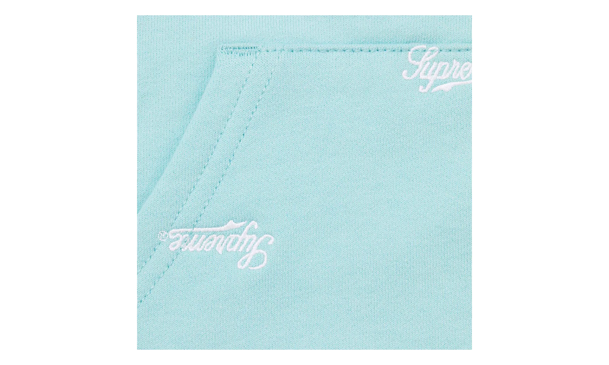 Repeat Script Zip Up Hoodie "FW25 - Aqua" SU26978