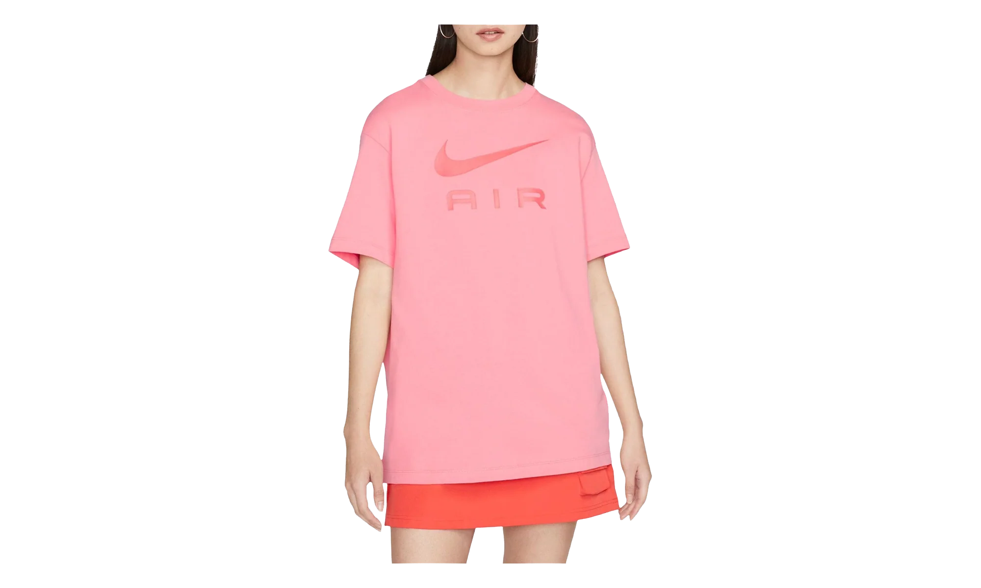 NSW Air Boyfriend T-Shirt WMNS "Crimson Bliss / Coral Chalk" DX7918 611