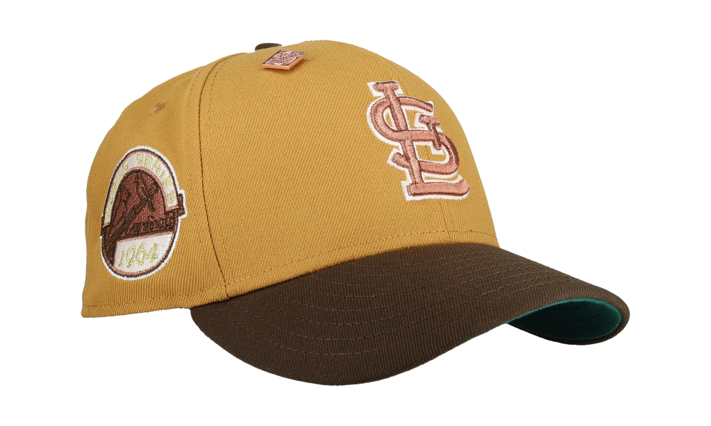 59FIFTY St Louis Cardinals 1964 World Series Fitted Hat "Tan / Brown" NE431