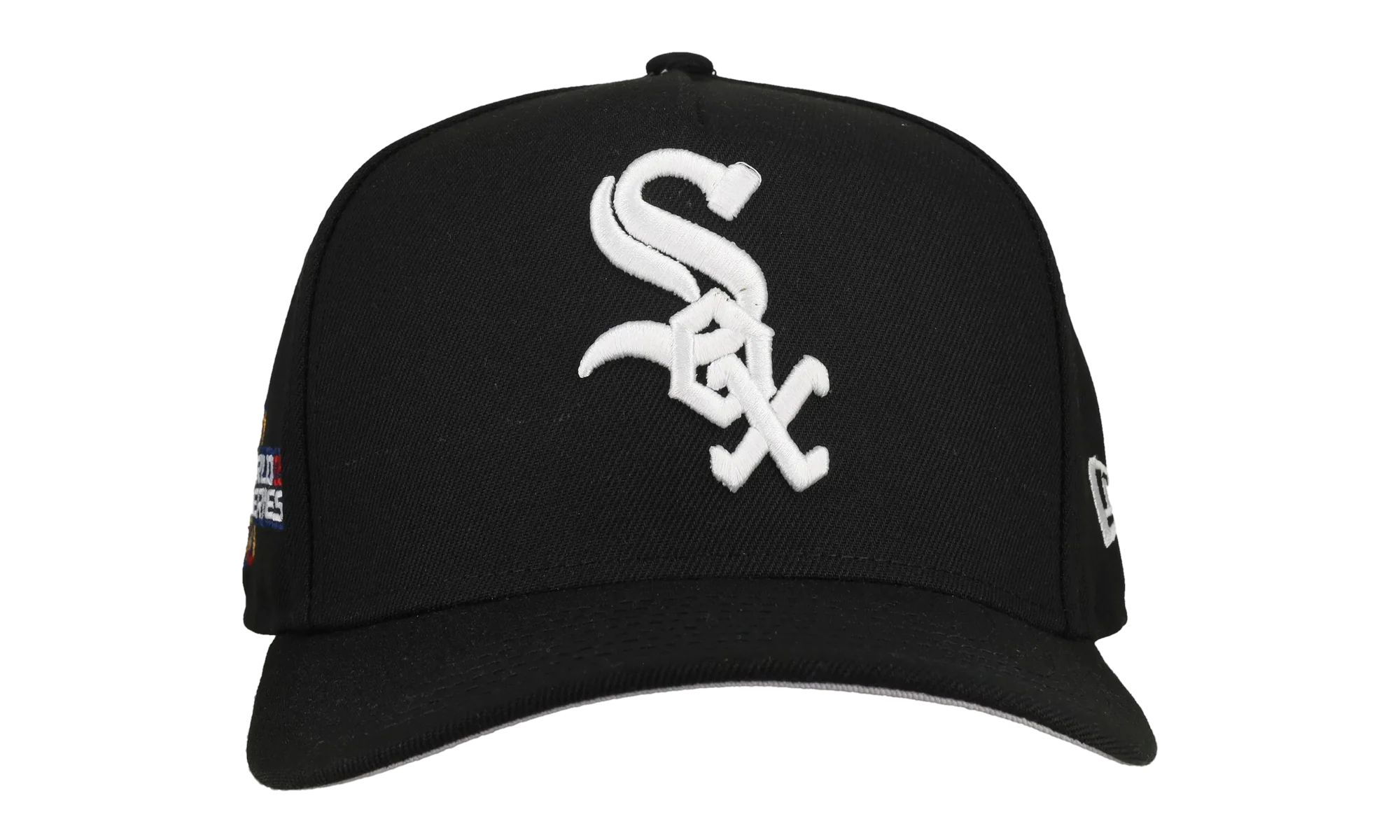 9FIFTY Chicago White Sox 2003 Team Color A Frame Snapback Hat "Black (Grey Brim)" NE471