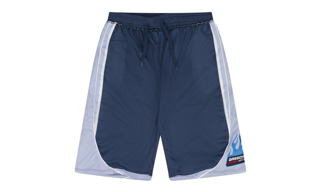 Multi Tag Gym Shorts "Blue / Silver" GUT MBTM 0006