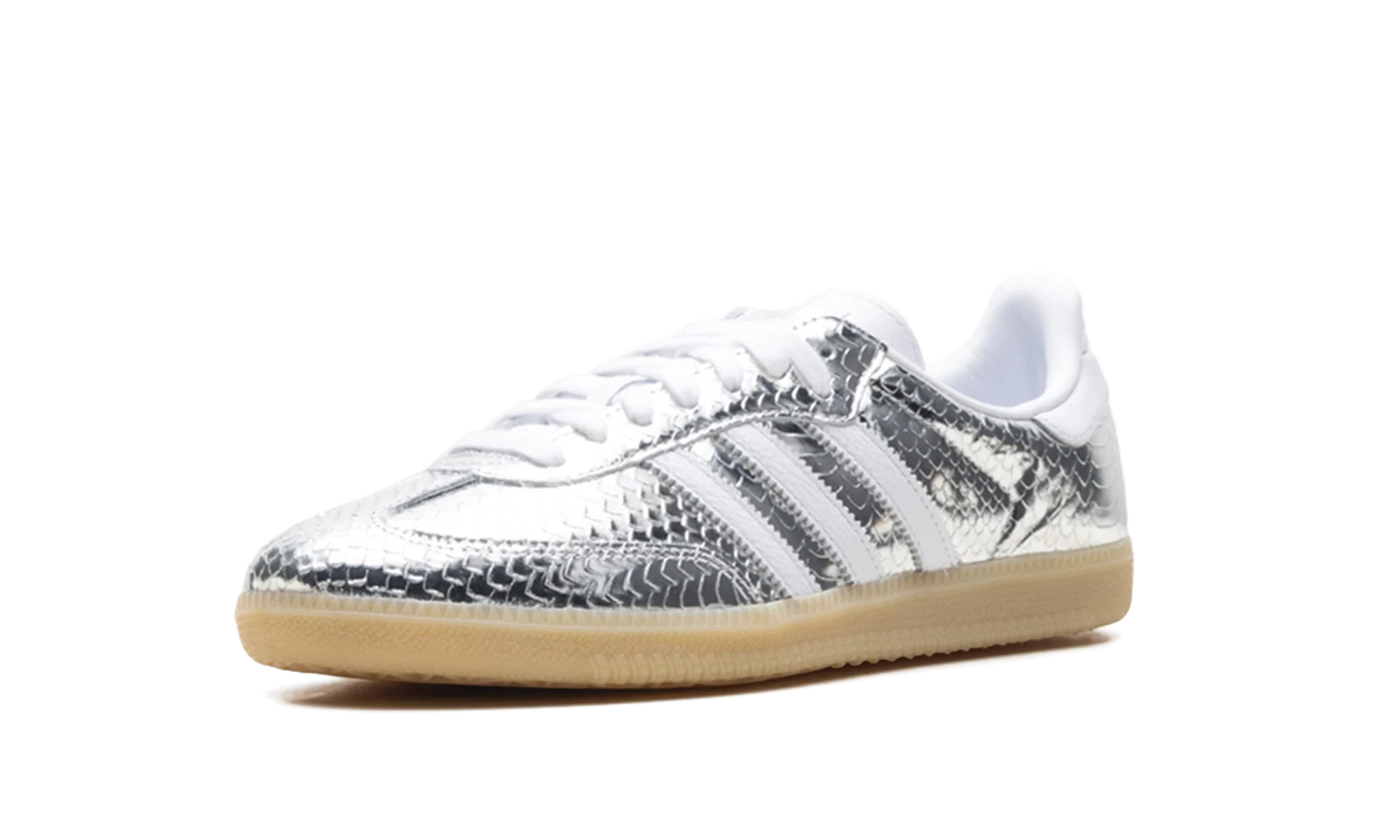 Adidas Samba OG WMNS "Patent Snakeskin Silver Metallic" IH9016