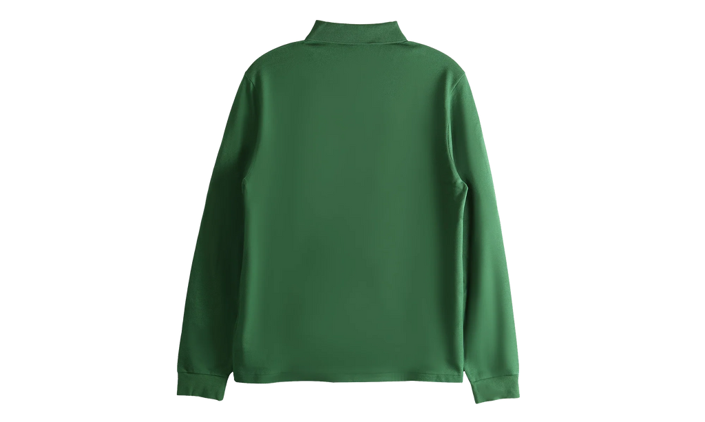 Classic Fit Long Sleeved L.12.12 Polo Shirt "Green" L1312 00 132