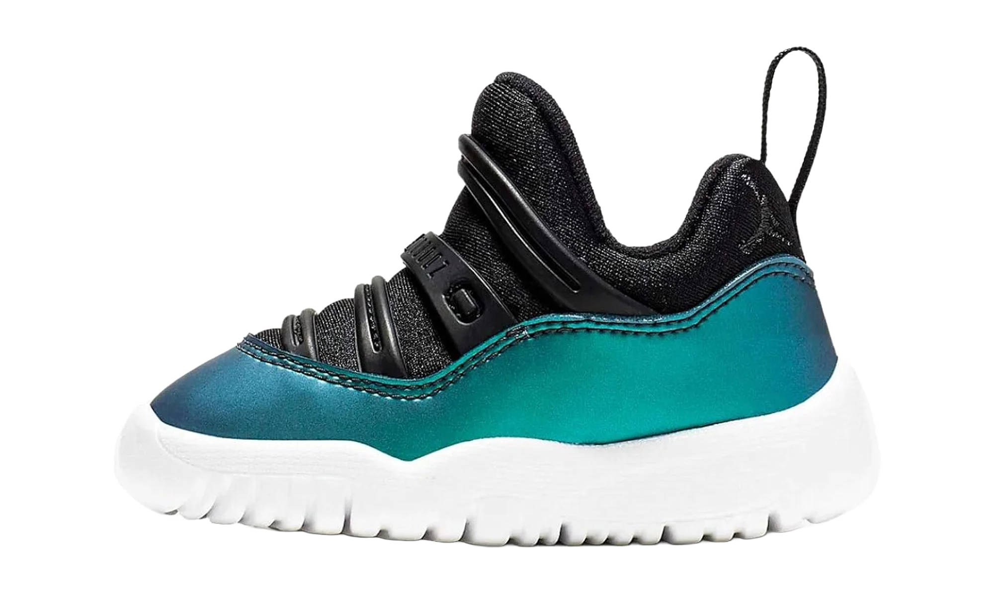 Jordan 11 Little Flex PS "Black Iridescent" BQ7101 009