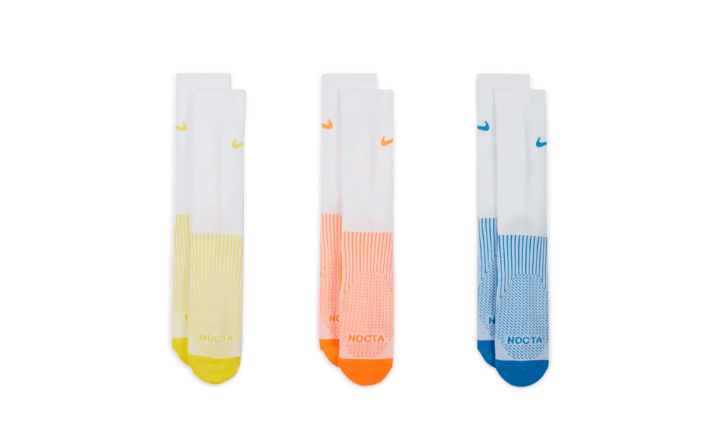 RUNNING CREW SOCKS 3-PACK "White / Blue / Yellow / Orange" DD9240 910