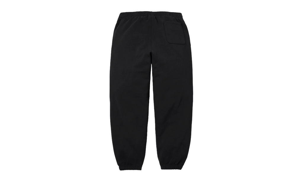 Satin Appliqué Sweatpant "SS26 - Black" SU27515